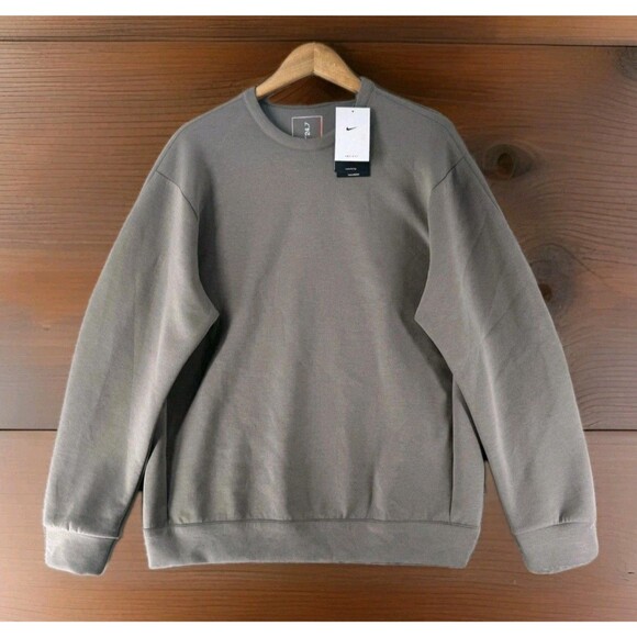 Nike 24.7 Impossibly Soft Dri-FIT Crewneck Mens XLARGE Tall Brown HQ6964-289 NWT - Picture 1 of 6